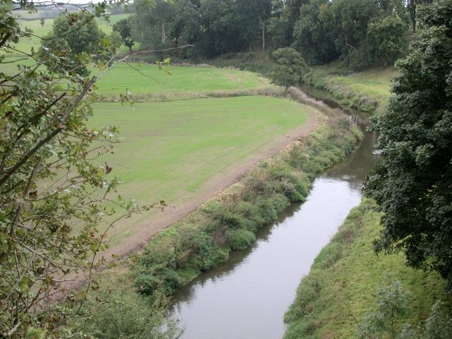 Crossing an infant River Weaver