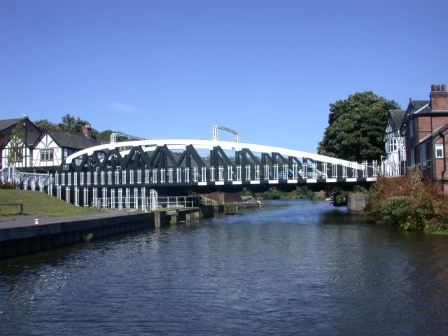 Swing bridge at Northwich