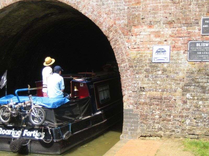 Tunnel with new plaque