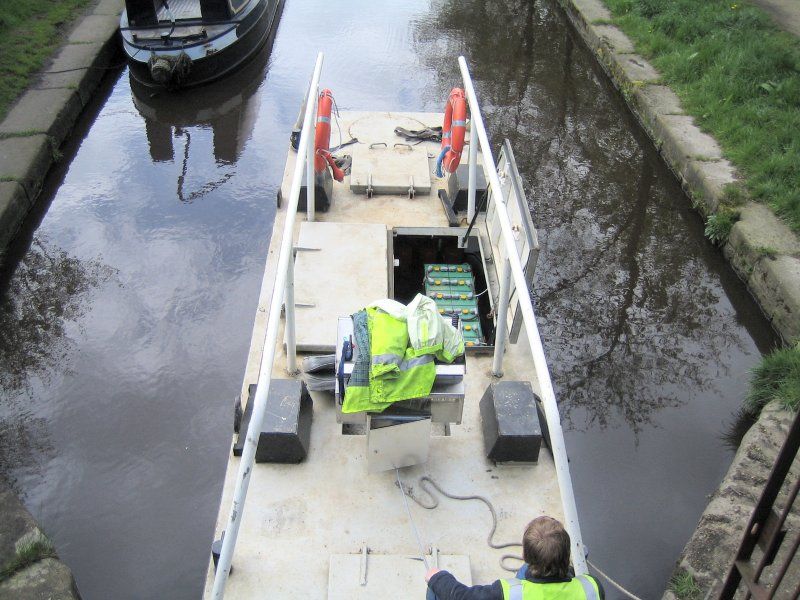 Charging the tug ready for our trip