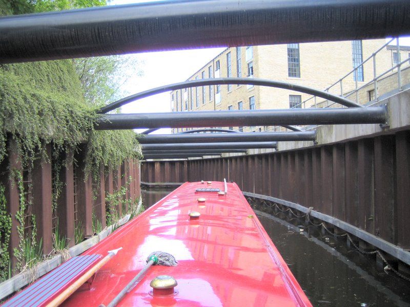 Pipe bridges after the tunnels