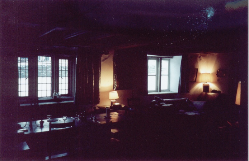 A dark view of the lounge