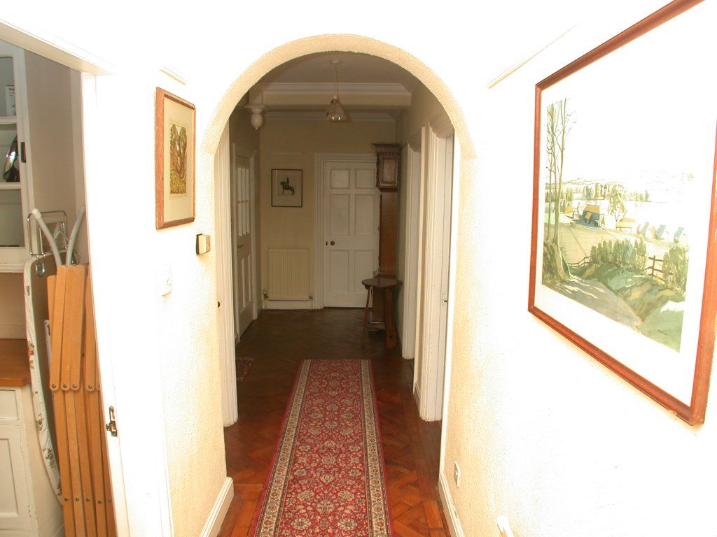 Hallway looking from kitchen
