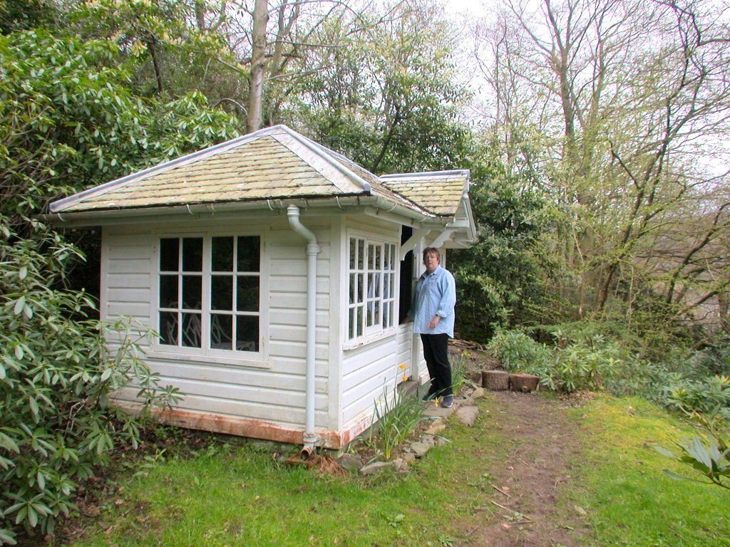 The summer house in the garden