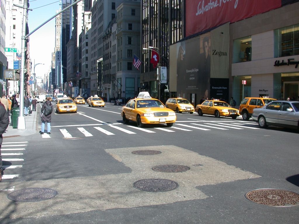 More taxis on 5th Avenue