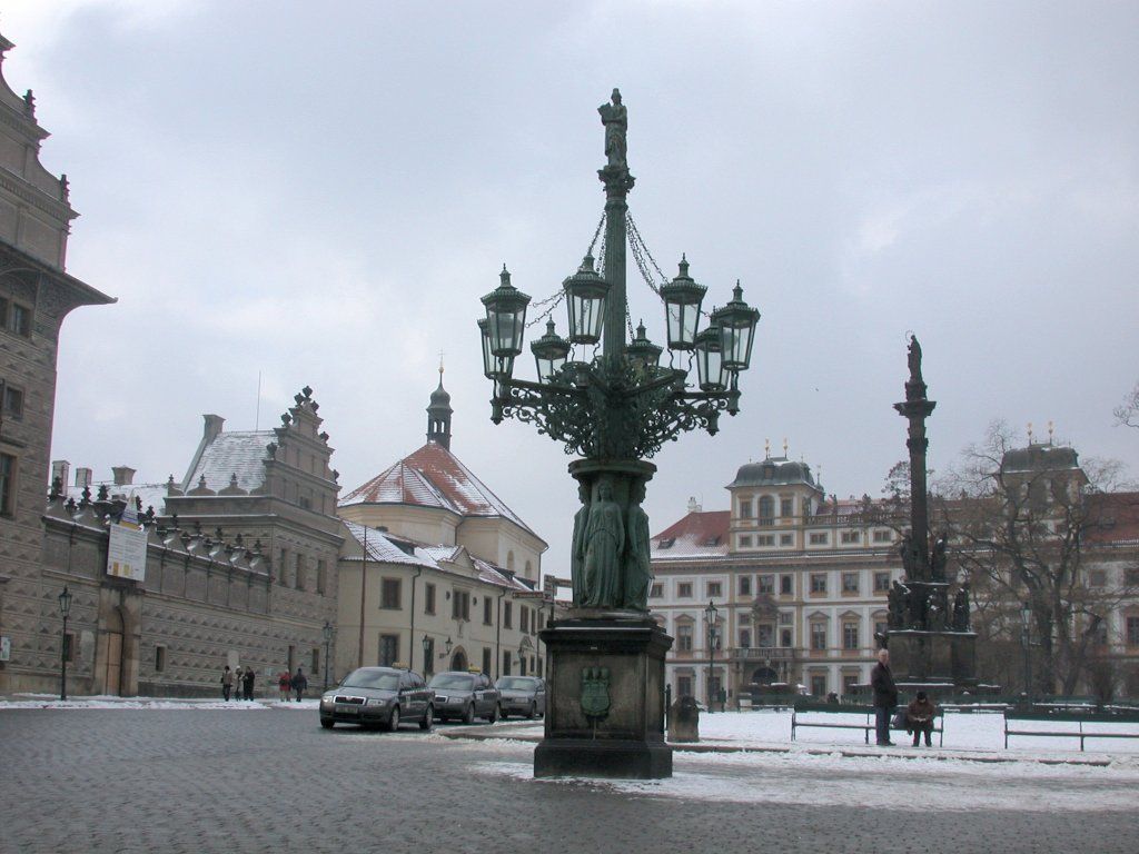 The square outside the castle gates