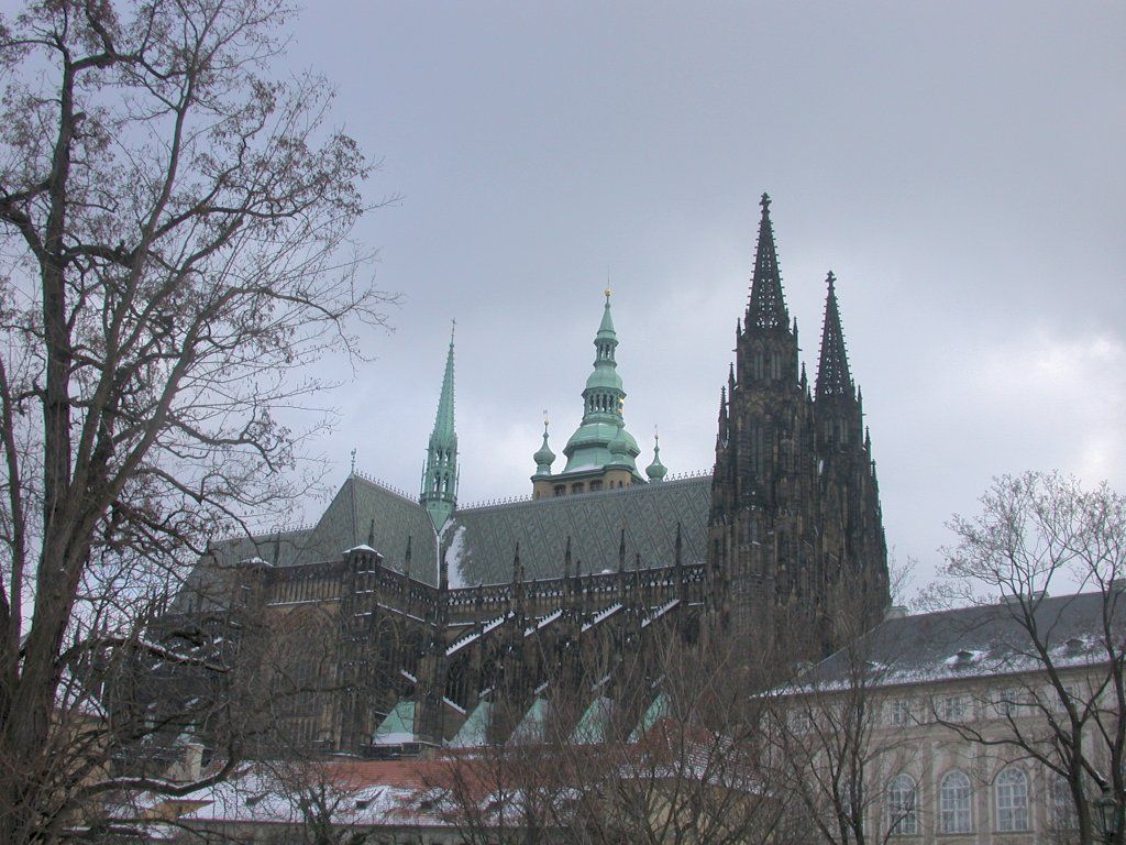 View of Cathedral from outside the gardens