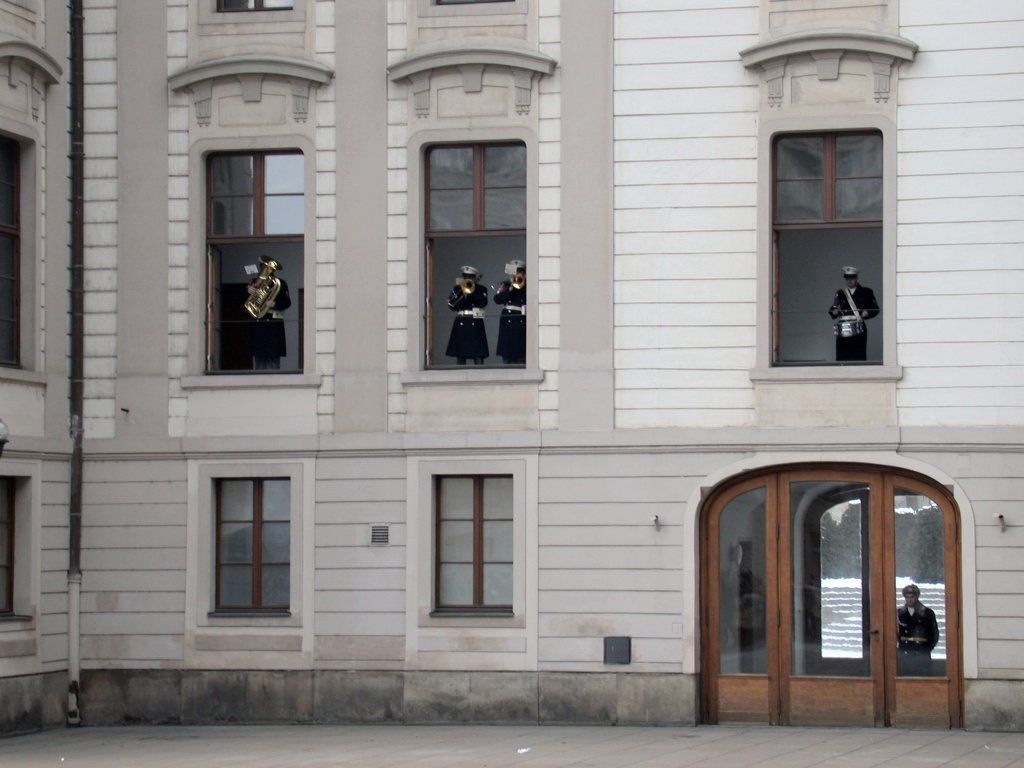 The band for the changing guards ceremony